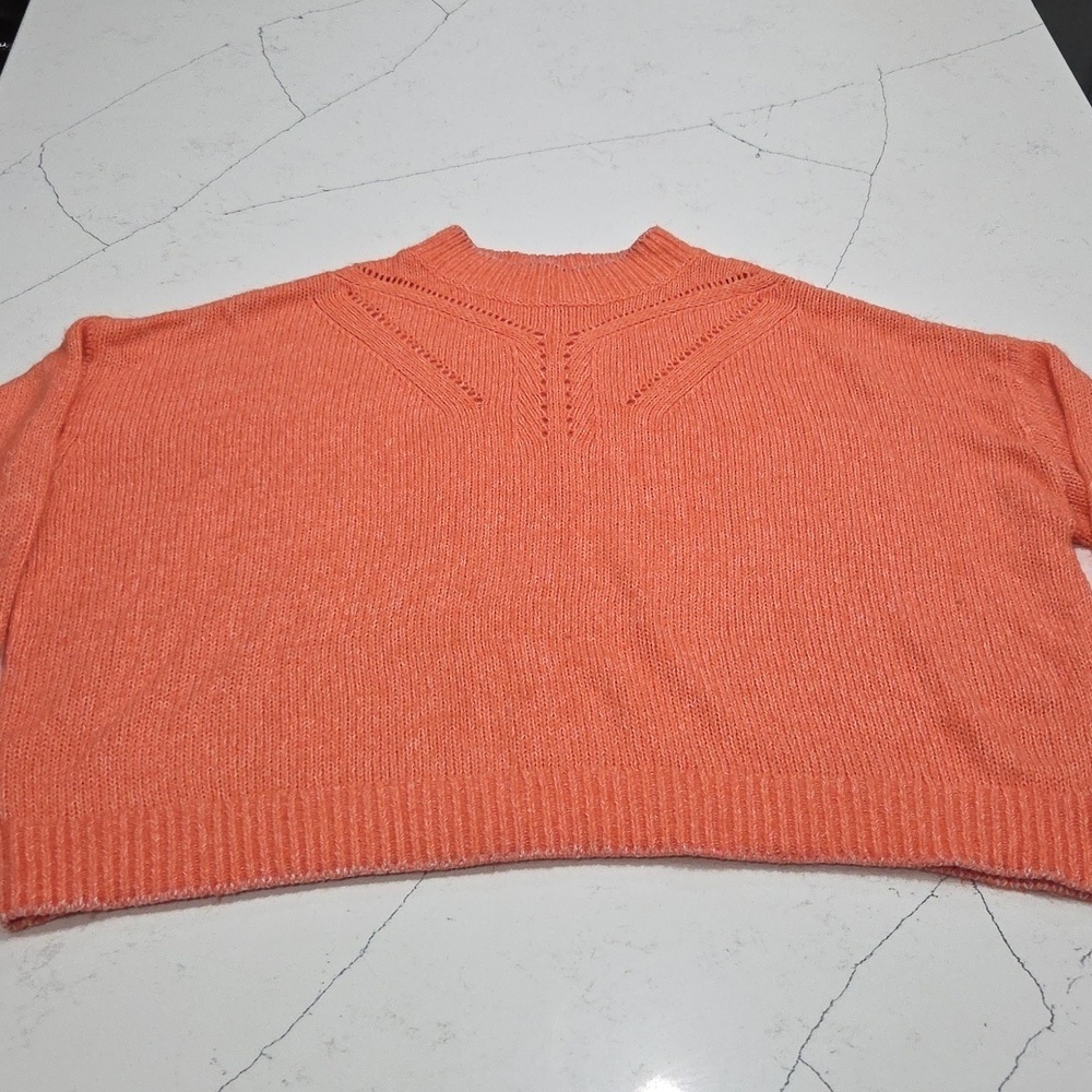 Banana Republic Oversized Coral Turtleneck Sweater SzXL Gentle Used